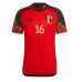 Belgia Thorgan Hazard #16 Koszulka Podstawowych MŚ 2022 Krótki Rękaw